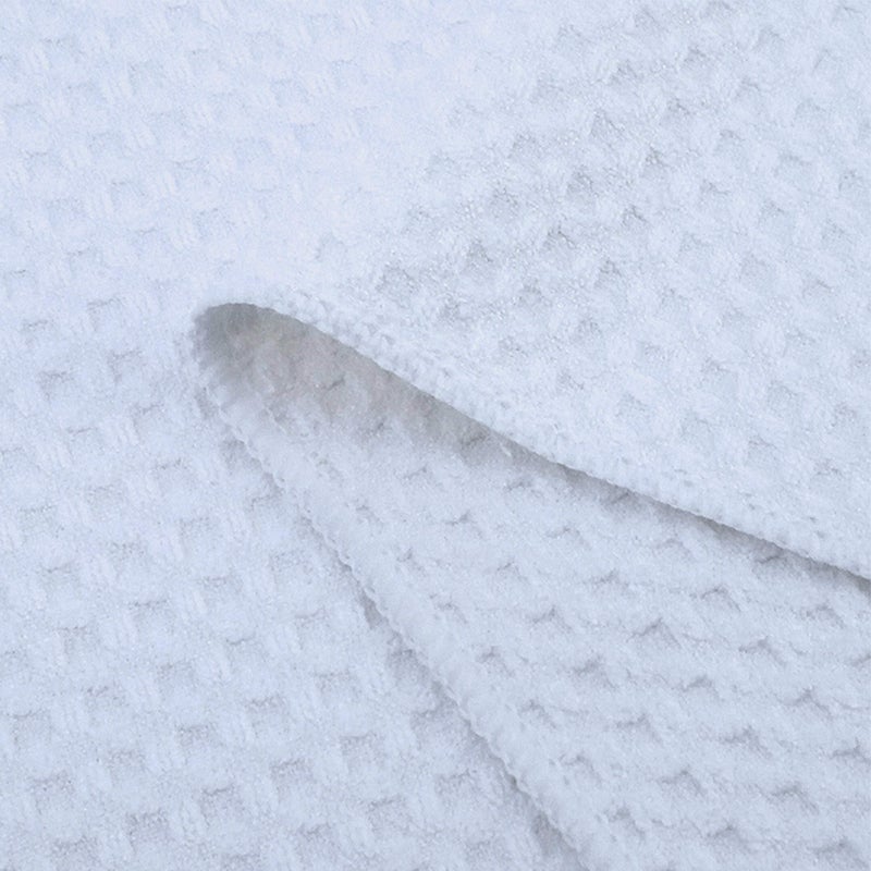POLYTE Ultra Premium Microfiber Kitchen Dish Cloth Waffle Weave, 8 Pack (12x12 in, White) - Image 3